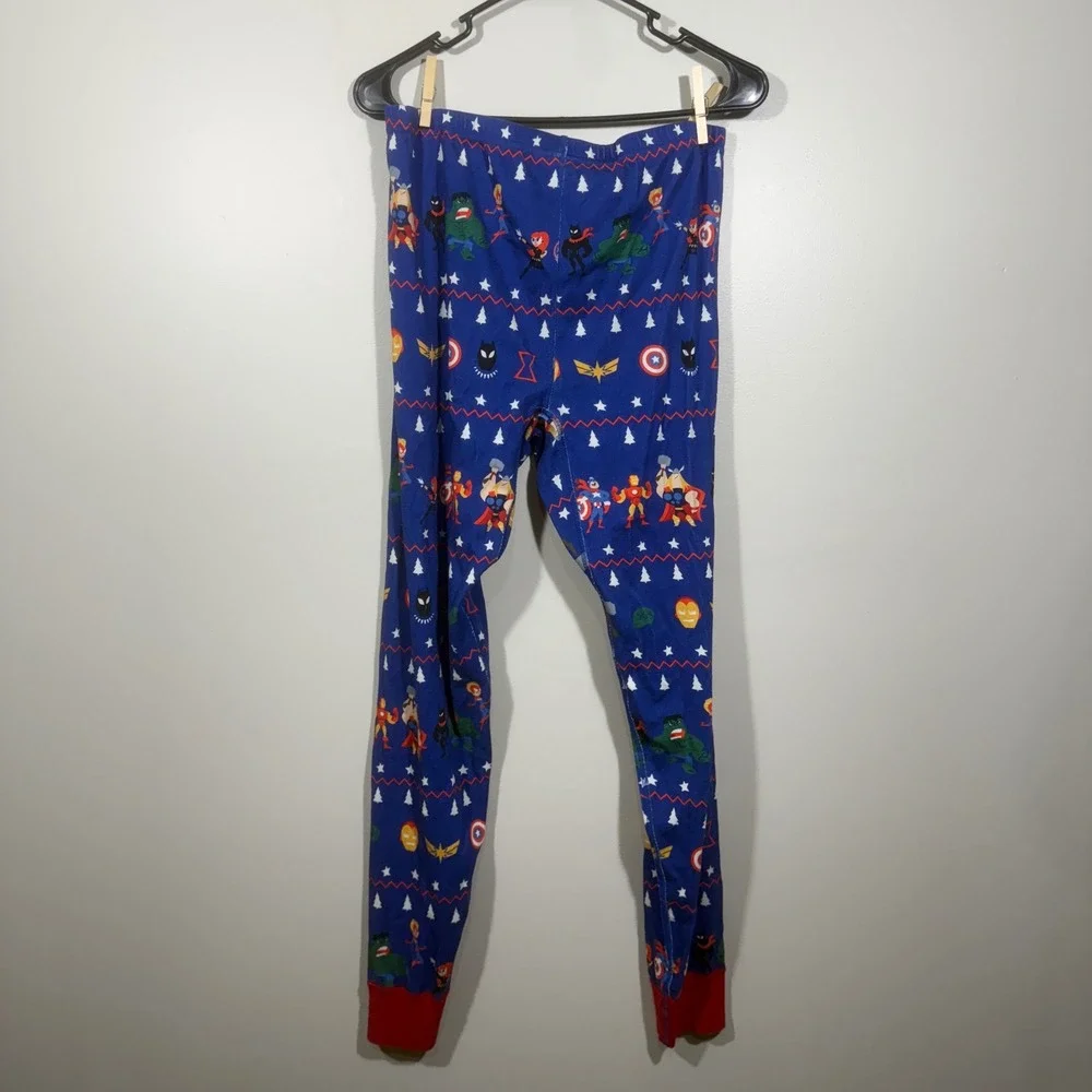 Marvel Hanna Andersson Avengers Christmas Pajama Pants‎ Mens Womens Size L